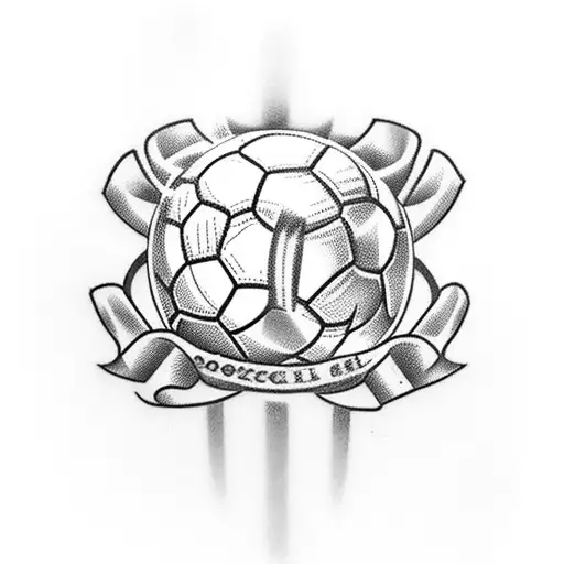 soccer tattoo design idea