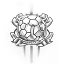 soccer tattoo design idea