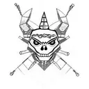 voodoo doll  tattoo design idea