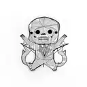 voodoo doll  tattoo design idea