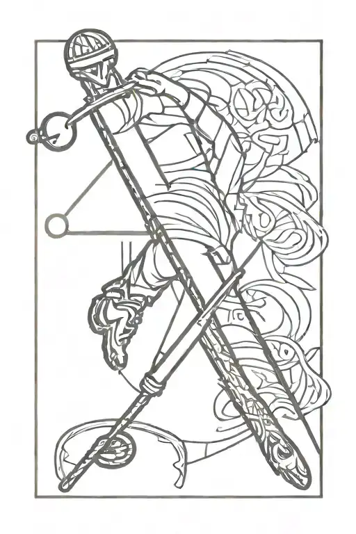 Lakers Cross Golf Cross combine tattoo design idea