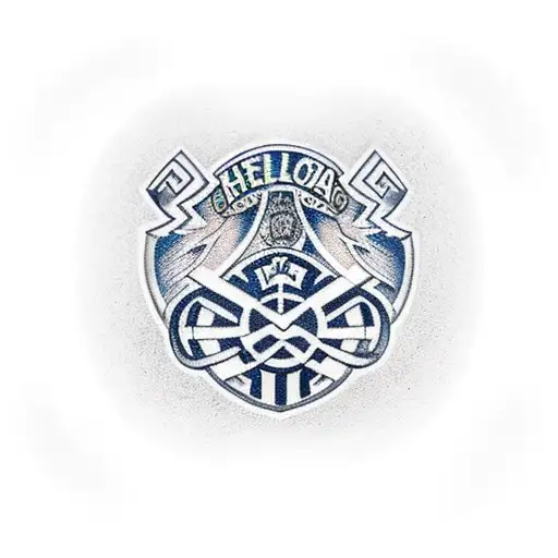 Hellas Verona stadium filled with passionate fans tattoo design idea