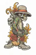 hooligans leg tattoo tattoo design idea