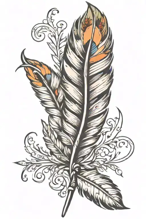 turkey feather tattoos