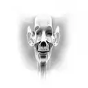 pale man tattoo design idea