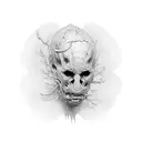 pale man tattoo design idea