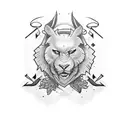 father and san  tattoo design idea