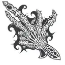 skeleton hand middle finger tattoo font fuck you tattoo design idea