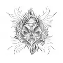 flick of a flame in eternal darkness tattoo design idea