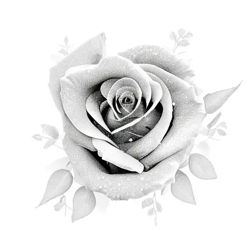 2 roses that spell out saniya and sophia tattoo design idea