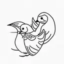3 doves small and dainty one protecting the others  tattoo design idea