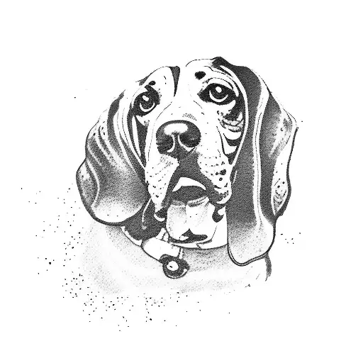 Basset Hound  tattoo design idea