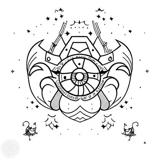PokeBall Christmas themed tattoo design idea
