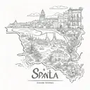 spain and name isabela tattoo design idea