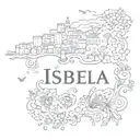 spain and name isabela tattoo design idea