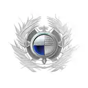 v8 engine bmw tattoo design idea