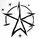 native american 8 pointed stars for women delicate tattoo design idea
