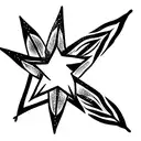 native american 8 pointed stars for women delicate tattoo design idea