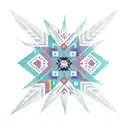 native american 8 pointed stars for women delicate tattoo design idea