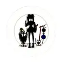 black bong tattoo design idea