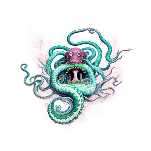 kraken  tattoo design idea