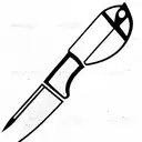 knife chef tattoo design idea