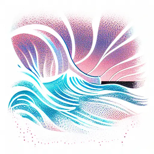 Ocean Wave tattoo design idea