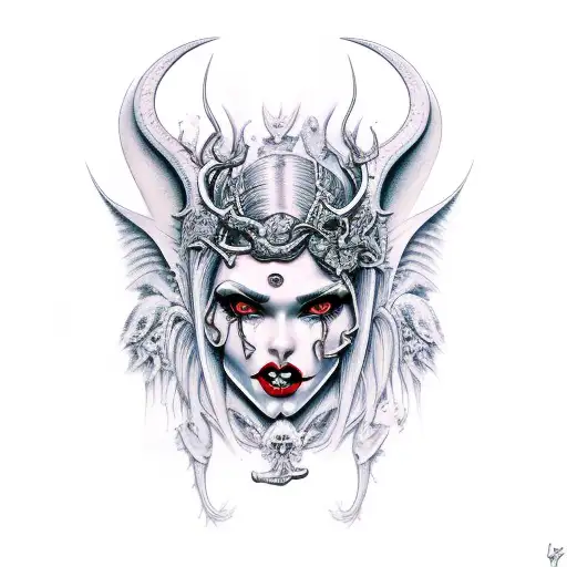 Sarcastic Succubus  tattoo design idea