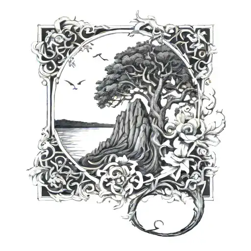 psalm 23 tattoo design idea