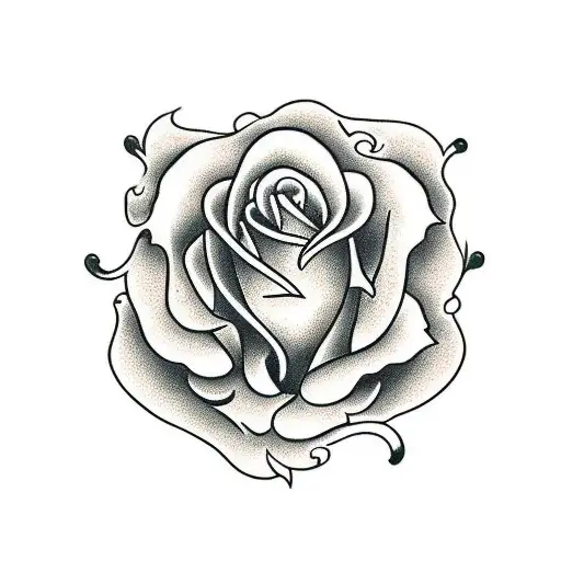 Glock pistol surrounded by roses tattoo design idea