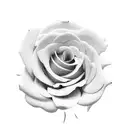 Glock pistol surrounded by roses tattoo design idea