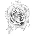 Glock pistol surrounded by roses tattoo design idea