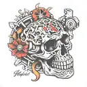 5 speed manual gear shift with hayden instead of number   tattoo design idea