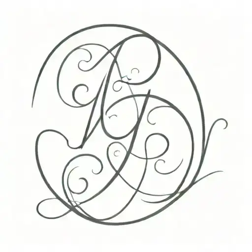 I want a design of my Crush's initials and mine; L and J; like an impossible love but with a lot of passion, delicate tattoo design idea