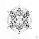 mother daughter celtic knot tattoo design idea