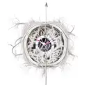 A broken clock tangled in vines, symbolizing the passage of time and the beauty of decay tattoo design idea