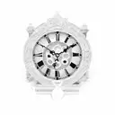 antique clock with roman numerals tattoo design idea