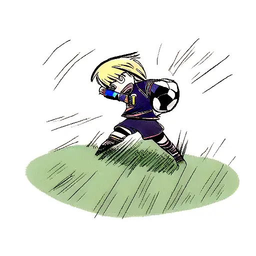 soccer defence tattoo design idea