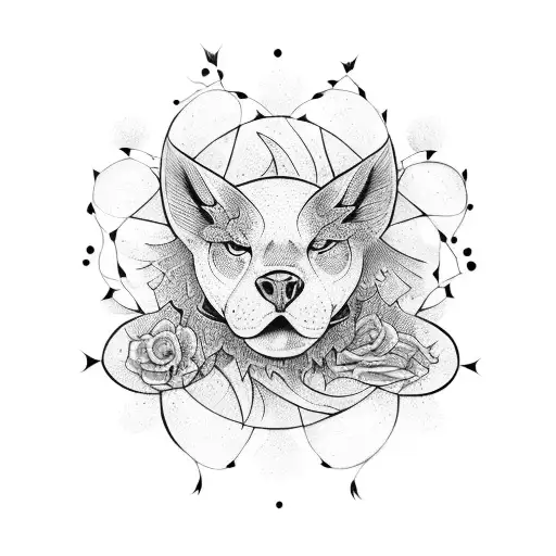 lua e sol tattoo design idea