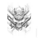 Create a tattoo design inspired by game development tools and software icons tattoo design idea