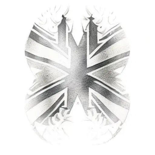 Hungarian and New Zealand flag  tattoo design idea