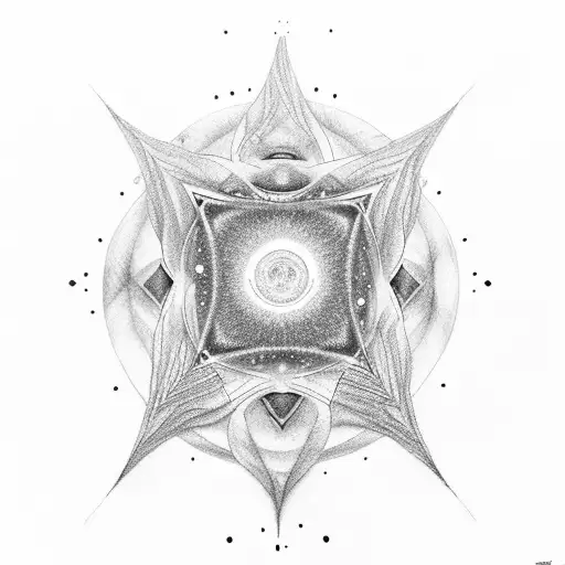 neutron star + Leo + solitude tattoo design idea