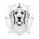 England setter dog tattoo design idea