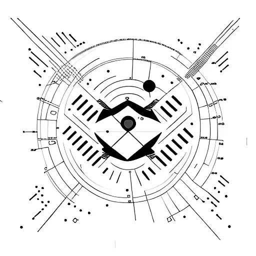 morse code of A B D J  M tattoo design idea