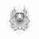 morse code of A B D J  M tattoo design idea