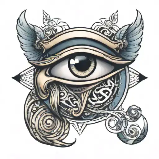 eye of Horus tattoo design idea