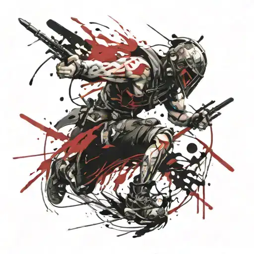 Warrior tattoo design idea