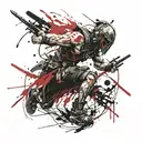 Warrior tattoo design idea