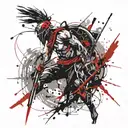 Warrior tattoo design idea