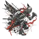 Warrior tattoo design idea